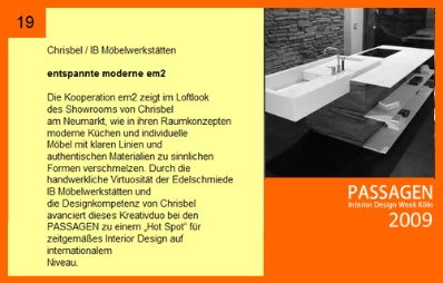 PASSAGEN Interior Design Week 2009