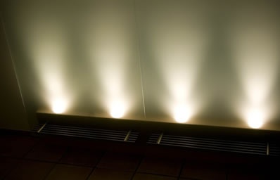 kleine hinterleuchtete Garderobe